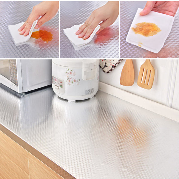 Aluminum Foil Kitchen Stickers Maison Decoration Sticker Self Adhesive Waterproof