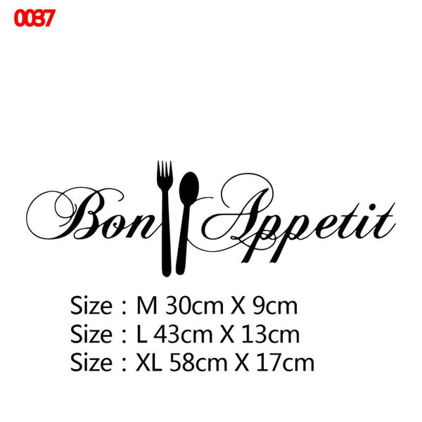Large Kitchen Wall Sticker Cuisine Coffee Vinyl Stickers poster house Decoration Accessories